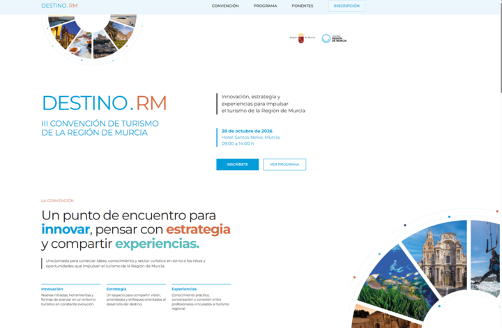 La III Convención de Turismo en Murcia se centrará en inteligencia artificial y nuevas estrategias de promoción